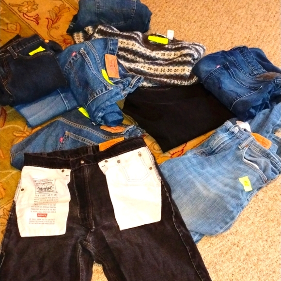 🏁 Vintage Levi's USA  550 Jeans Black  RELAXED 30 X 30 High Waist Mom Wedgie - Picture 6 of 16